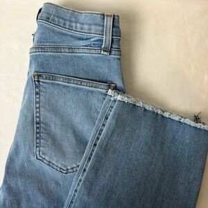 Veronica Beard raw hem cropped jeans